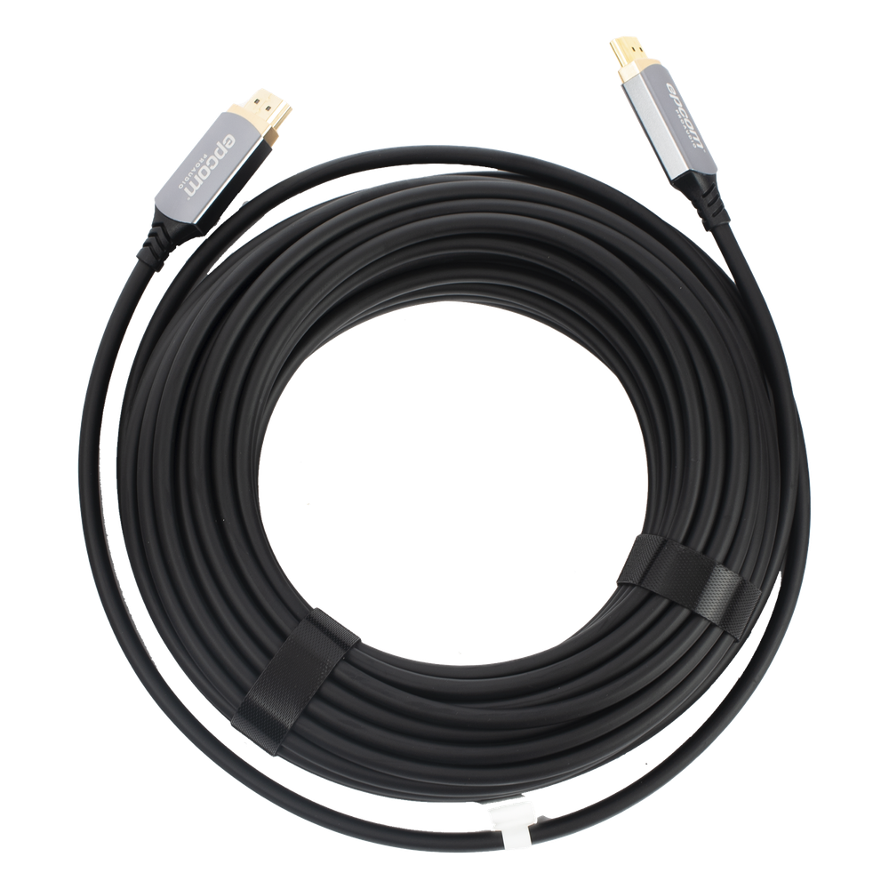 Cable HDMI de Fibra Óptica de 15 Metros (49.21 Pies) | Alta Definición | Versión 2.1 | Alta Velocidad 18Gbps | 8K@60Hz | HDCP 2.2 | Resistente a EMI y RFI