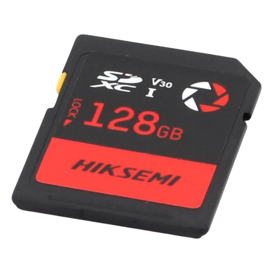 Memoria SD / 128 GB / 180 MB/s Lectura / 150 MB/s Escritura / V30 U3 / Para Drones y Cámaras de Acción / HIKSEMI CAPTURE E30