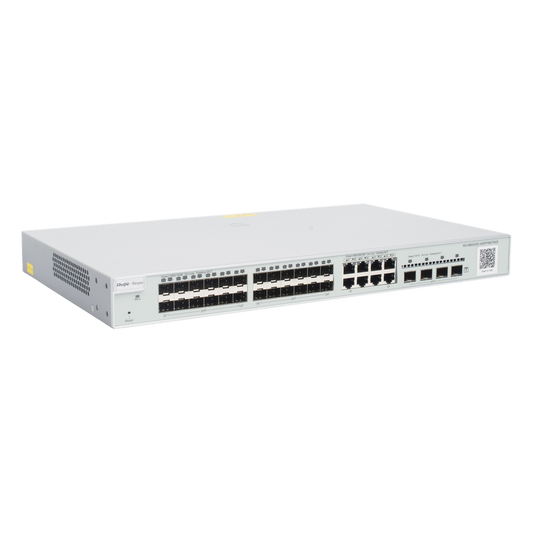Switch administrable Capa 3, 24 puertos SFP 1G, 8 puertos Ethernet 1G Combo y 4 SFP+ 10G, gestión remota en la nube