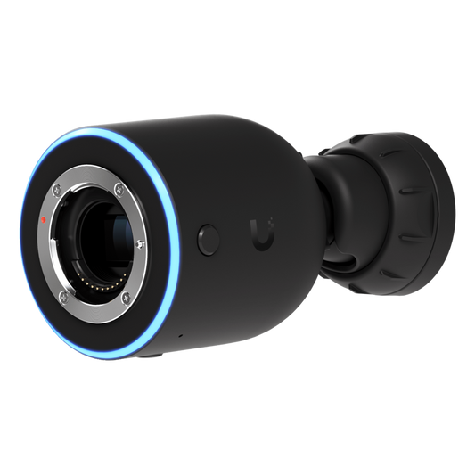 UniFi Protect AI DSLR – Cámara 4K PoE+ para Interior/Exterior con Sensor de Alta Sensibilidad, Lente Fija Gran Angular de 17 mm y Analítica Avanzada por IA