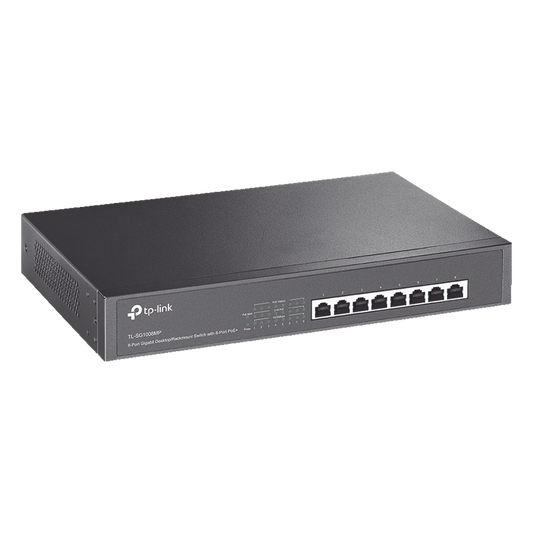 Switch Gigabit PoE+ no administrable de 8 puertos 10/100/1000 Mbps, para escritorio