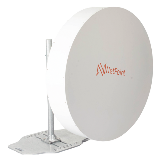 Antena Parabólica Blindada / 4.9-6.4 GHz / Ganancia 35-37 dBi / Enlace PTP hasta 120 km / Carrier Class / Supresión de Ruido / Polarización Dual