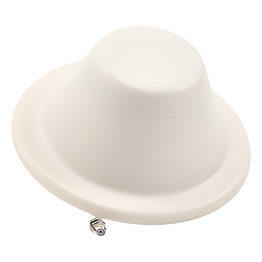 Antena Tipo Domo| 698-960/1710-2700 MHz, 2/4 dB | 75 Ohm, con conector F Hembra.