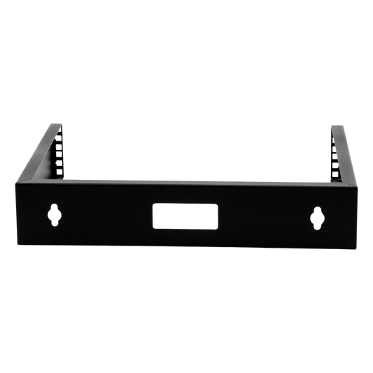 Rack Abierto de montaje en Pared, de 19in, Espacio para 2 Unidades de rack, Se envía el Gabinete Armado.