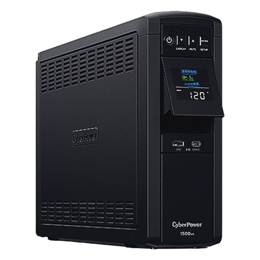 UPS de 1500 VA/900 W, Topología Línea Interactiva, Entrada 120 Vca NEMA 5-15P, Onda Senoidal Pura, Tipo Torre, Con 10 Tomas NEMA 5-15R