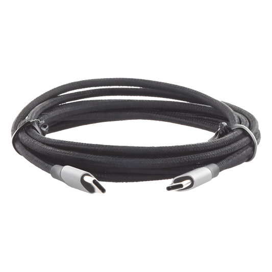Cable USB-C a USB-C | 2 Metros (6.56 Pies) | Transferencia de Datos de 480 Mbps | Carga Rápida de Hasta 60W | QC 4.0/3.0/2.0 | PD3.0 | FPC | AFC | Protección Integrada | Caja de Aluminio | Nylon Trenzado | Color Negro