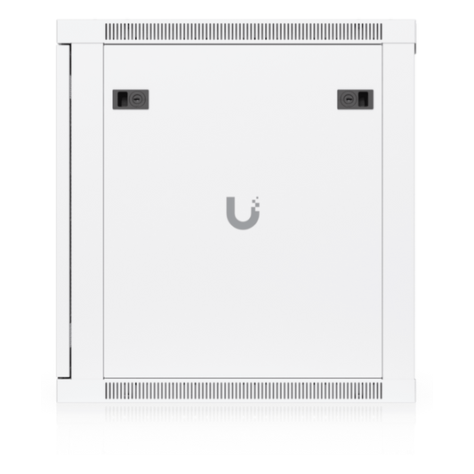 UACC Rack Cabinet 12U (598 x 600 mm) - Gabinete Cerrado para Montaje en Pared con Puerta Frontal Perforada, Totalmente Ensamblado con Ventiladores Integrados y Paneles Removibles