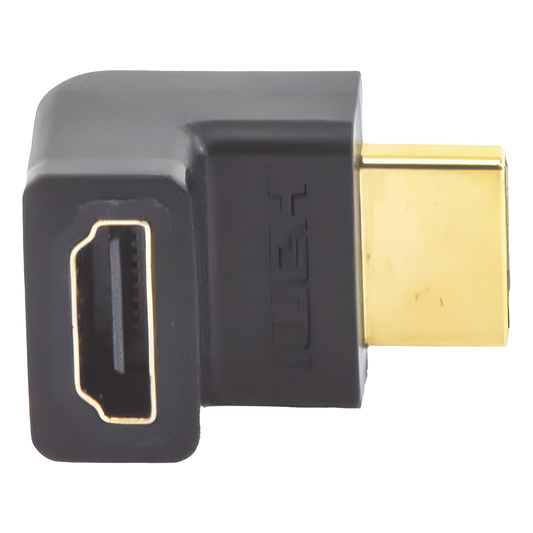 Adaptador HDMI de 90 Grados Macho a Hembra / Hacia Arriba / HDMI 2.0 4K@60Hz / Proporciona Flexibilidad Sin Doblar los Cables HDMI