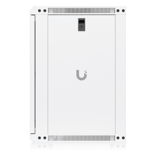 UACC Rack Cabinet 12U (550 x 450 mm) - Gabinete Cerrado para Montaje en Pared con Puerta de Vidrio Templado, Totalmente Ensamblado con Ventiladores Integrados y Paneles Removibles