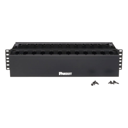 Organizador de Cables Horizontal PatchLink, Doble (Frontal y Posterior), Para Rack de 19in, 2UR