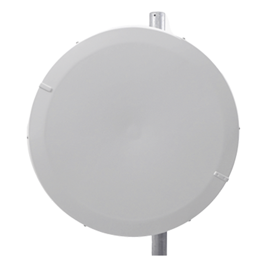 Antena Direccional de Alto Rendimiento/ Parábola profunda para mayor aislamiento al ruido / 29 dBi / 4.9 - 6.4 GHz / Conector de guía de onda para radios B5x y C5x / Fácil Montaje y Soporte de acero inoxidable / Radomo Incluido
