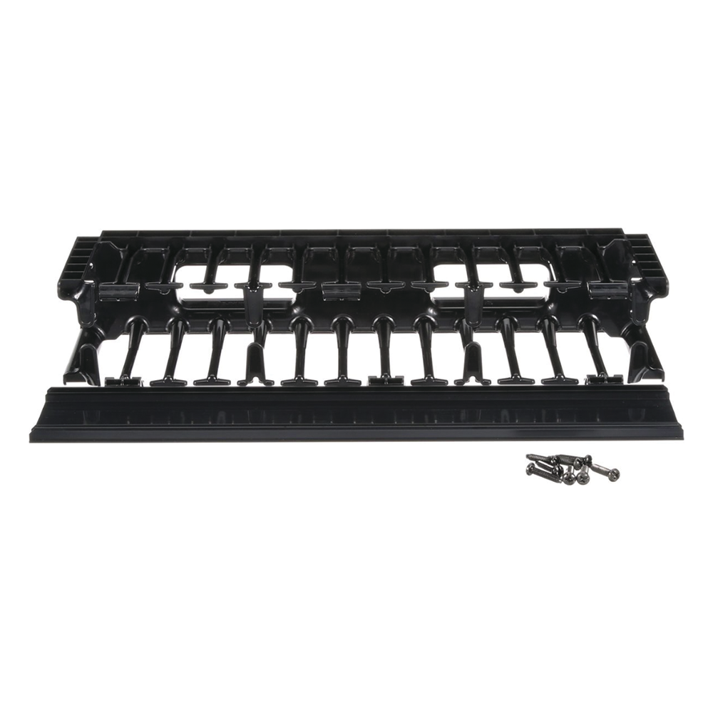 Organizador de Cables Horizontal NetManager de Alta Densidad, Sencillo (Solo Frontal), Para Rack de 19in, 2UR