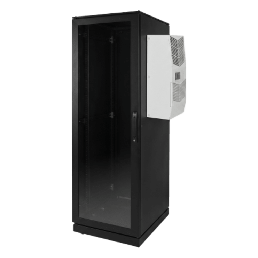 Gabinete de Telecomunicaciones ProLine V/D, 700 mm de Ancho, 800 mm de Profundidad, Compatible Con Aire Acondicionado Tipo G28, 42 UR, Color Negro