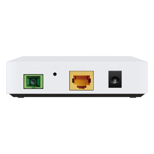 ONU/ONT - Unidad de Red Óptica XPON dual EPON/GPON / 1 Puerto RJ45 10/100/1000 Mbps / 1 puerto XPON Conector SC/APC / Equipo Bridge / Longitud de Onda Up: 1310 nm Dw: 1490 nm