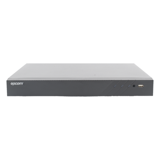 DVR 32 Canales TurboHD + 8 Canales IP / 5 Megapixel Lite - 3K Lite / Acusense (Evita Falsas Alarmas) / Audio Bidireccional / 2 Bahías de Disco Duro / H.265+ / Salida de Video en Full HD