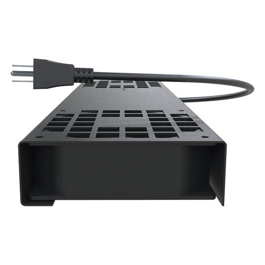 Kit de 2 Ventiladores (12 x 12 cm) con 3 Tomas de Corriente 110 Vca/50 Hz con Clavija