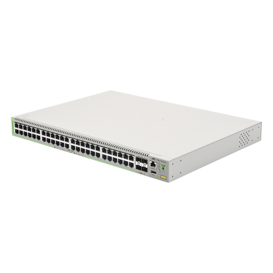 Switch Administrable CentreCOM GS980M, Capa 3 de 48 puertos 10/100/1000Mbps + 4 SFP Gigabit