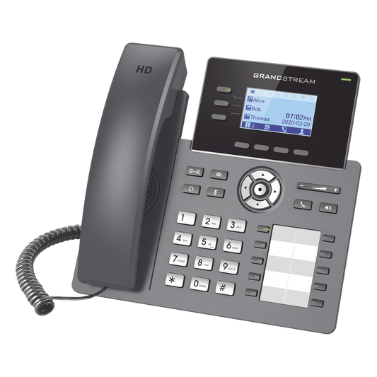 Teléfono IP Grado Operador, 3 líneas SIP con 6 cuentas, 10 botones BLF, puertos Gigabit, codec Opus, IPV4/IPV6 con gestión en la nube GDMS