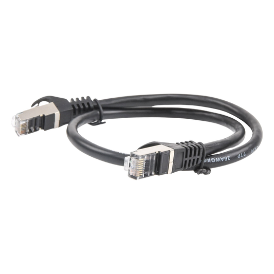 Cable de Parcheo FTP Cat6 - 0.5 Metros (1.64 Pies) - Negro