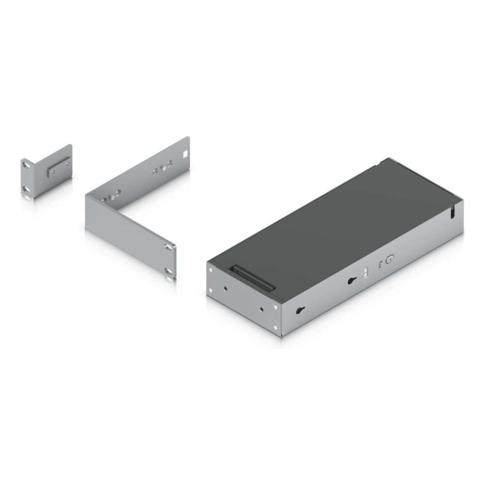 Kit para instalar en rack switches USW-PRO-MAX-16-POE o USW-PRO-MAX-16, 1UR, con base para fuente de alimentación y cable