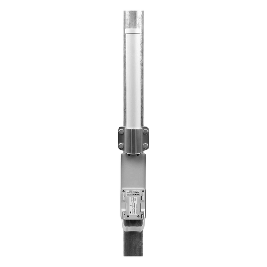 Antena omnidireccional, potente cobertura de 360°, doble polaridad MIMO 2x2, frecuencia 5 GHz (5.45-5.85 GHz) de 10 dBi