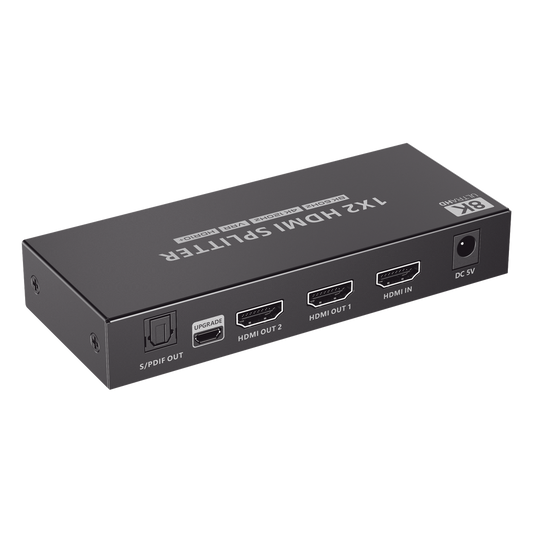 Splitter HDMI 1x2 | Velocidad de trasmisión 48 Gbps| Resolución 8k | Salida de audio| HDCP 2.3