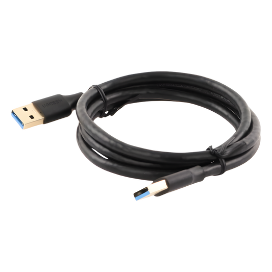 Cable USB-A 3.0 a USB-A 3.0 / 1 Metro / Macho a Macho / Conector Niquelado / Núcleo de Cobre Estañado / Blindaje Múltiple / Velocidad 5Gbps / No Requiere Controlador / Compatible con USB2.0 Y USB 1.1