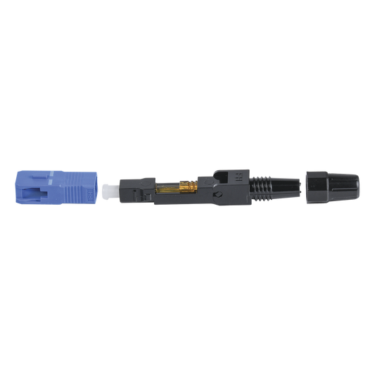 Conector Rápido de Instalación en Campo, Monomodo, SC/UPC, Pre-Pulido, Re-Terminable, Ideal para Aplicaciones FTTx