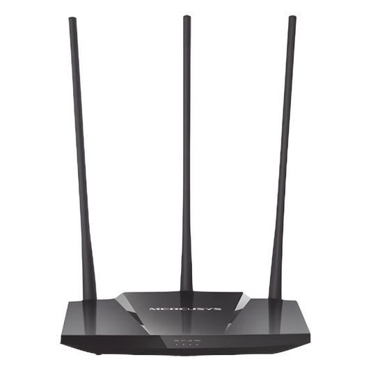 Router N de alta potencia 300 Mbps / 1 Puerto WAN 10/100 / 3 Puertos LAN 10/100 / Chip PA (potencia transmisión 2x) / 3 Antenas de 7 dBi