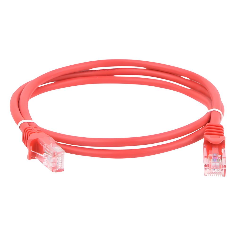 Cable de Parcheo UTP Cat5e - 1 Metro (3.28 Pies) - Rojo