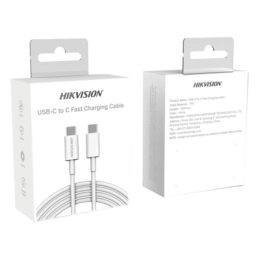 Cable USB-C a USB-C / 1 Metro (3.28 Pies) / Ideal para Celulares Android / Carga Rápida 3 Amp / Carga y Sincronización de Datos / 480 Mbps / 60 Watts