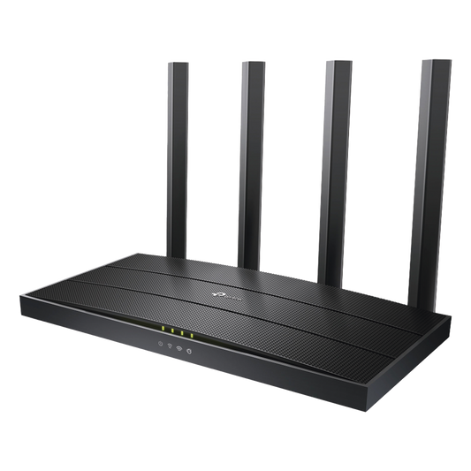 Router WiFi 6 AX 1500Mbps / MU-MIMO 2X2 y OFDMA / 1 Puerto WAN 10/100/1000 Mbps / 3 Puertos LAN 10/100/1000 Mbps / 4 Antenas / Conexión Inalámbrica OneMesh