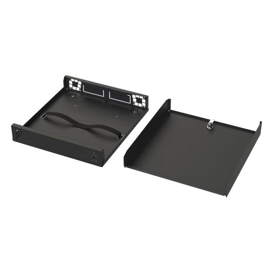 Gabinete Metálico de Seguridad para DVR/NVR, Ancho 396 mm x 78 mm de Alto x