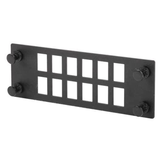 Placa Para 12 Adaptadores de Fibra Óptica, Uso con Gabinetes FPONE3 y FPONE4