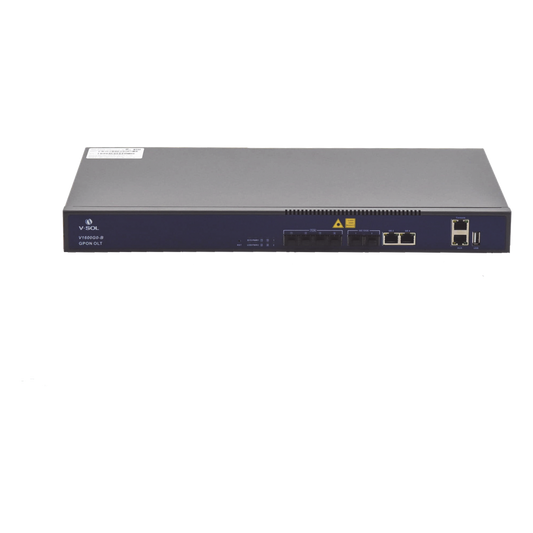 OLT de 4 puertos GPON con 4 puertos Uplink (2 puertos Gigabit Ethernet + 2 Puertos SFP+) , hasta 512 ONUS,