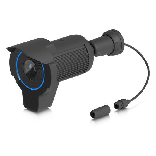 Cámara UniFi AI LPR 4k (8MPX)/ Zoom Óptico 3x / Visión Nocturna 15m / LPR Optimizado / Protección IP66 IK04 / Audio Integrado / PoE+