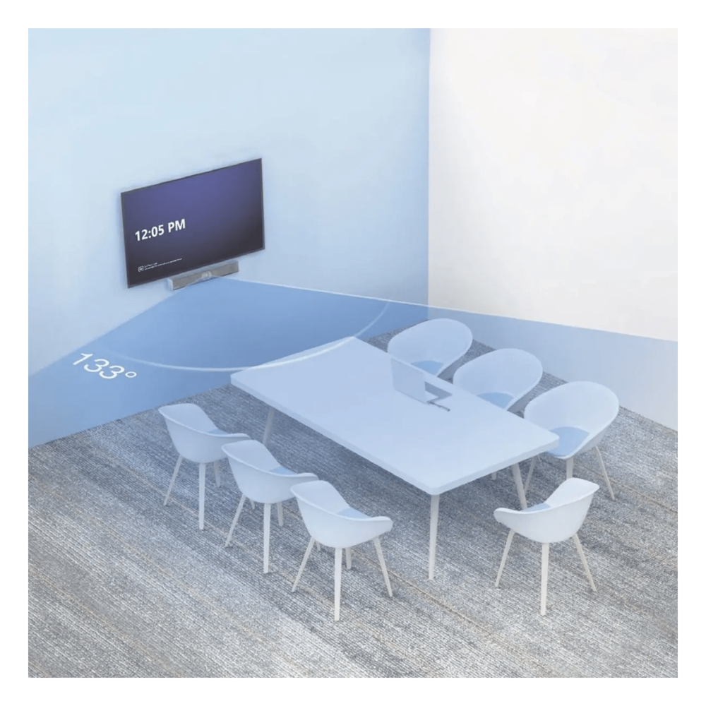 Barra de Videoconferencia Yealink UVC 40 E2 para Salas Pequeñas con IA Avanzada y Seguimiento Automático de Orador