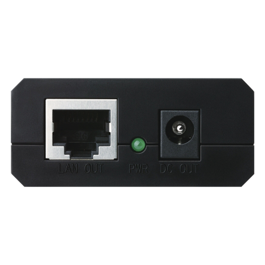 Splitter PoE (15W) / Potencia de Salida Seleccionable (5 , 9 o 12 Vcc) / 2 puerto 10/100/1000 Mbps / Plug and Play