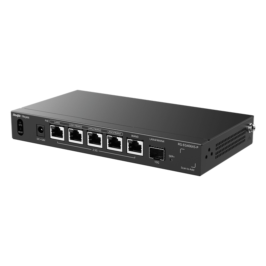 Router Balanceador con Función SD-WAN, PoE+ hasta 110 Watts, Hasta 5 Servicios de Internet y hasta 400 clientes con desempeño de 2.5 Gbps, un puerto SFP+ 10G