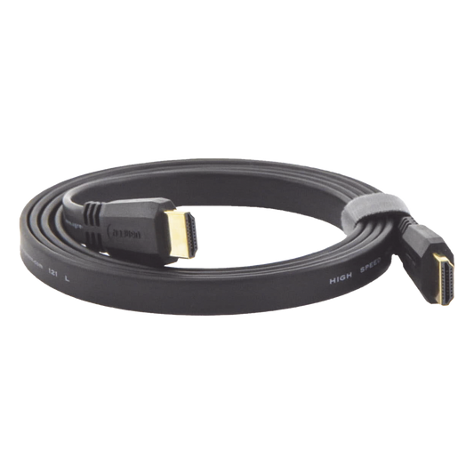 Cable HDMI 2.0 Plano de 1.5 Metros (4.92 Pies) / 4K@60Hz / HDR / 3D / HEC (Canal Ethernet HDMI) / ARC (Canal de Retorno de Audio / Color Profundo de 48 Bits / Audio de 32 Canales / HDCP / Audio Dolby True HD 7.1 / 18 Gbps / EstaÑado y Triple Blindaje / A