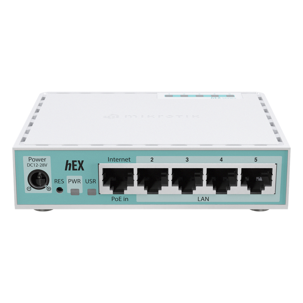(Hex Version 2024) Router con 5 Puertos Gigabit Ethernet, 1 Puerto USB / CPU ARM Doble Nucleo/ RAM 512 MB/ Balanceo de Cargas