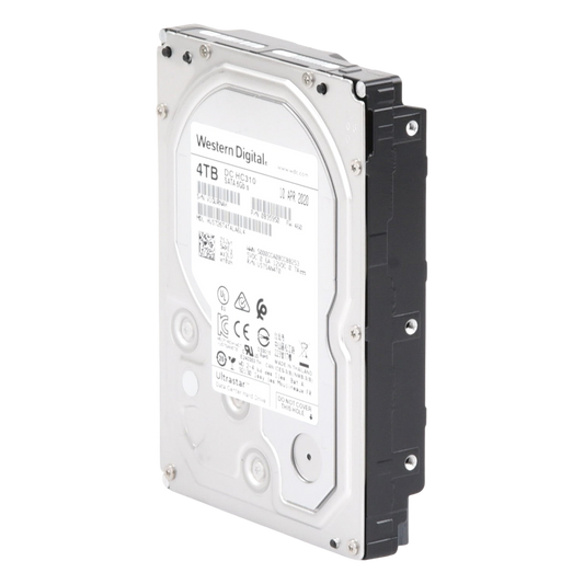 Disco Duro Enterprise 4 TB / Wester Digital (WD) / Serie Ultrastar / Recomendado para Data Center y NVRs de Alta Capacidad / Alto Performace
