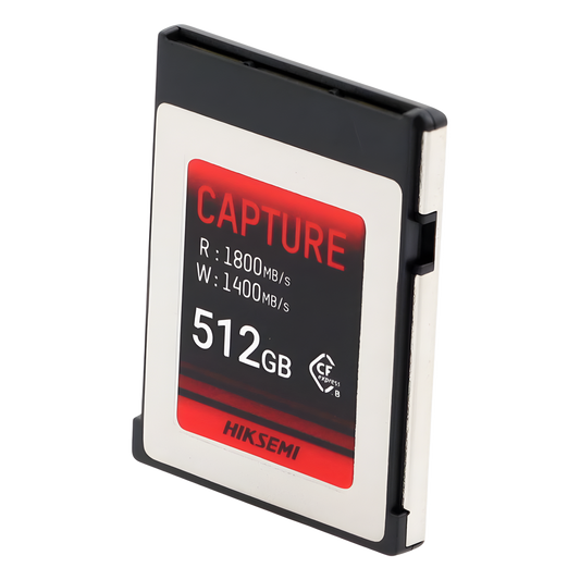 Memoria CFexpress Tipo B / 512 GB / 1800 MB/s Lectura / 1700 MB/s Escritura / Video 8K / PCIe Gen 3×2