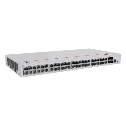 Switch de Acceso Gigabit Administrable Capa 2 / 48 puertos 10/100/1000 Mbps / 4 Puertos 10GE SFP+ Uplink / ERPS / IMGP Snooping / DHCP Snooping / Administración Nube Gratis