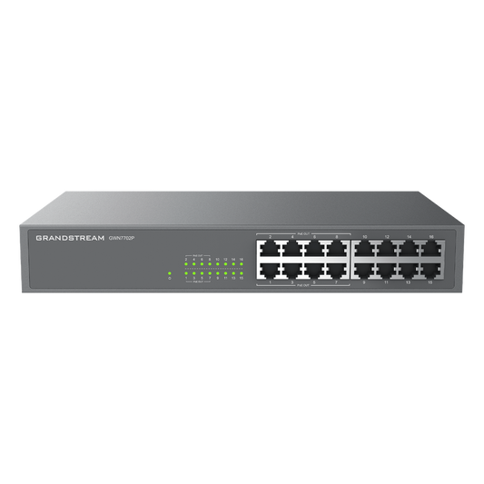 Switch PoE+ 16 Puertos Gigabit No Administrable / 8 puertos 10/100/1000 Mbps / 8 puertos PoE+ / hasta 145W