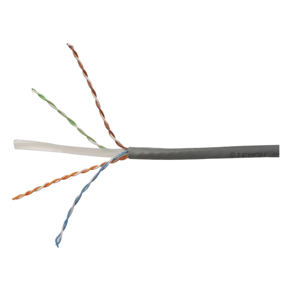 Bobina de Cable UTP Reelex, de 4 Pares, Desempeño Cat6, PVC (CM), Color Gris, 24 AWG, 305 Metros (1000 Pies)