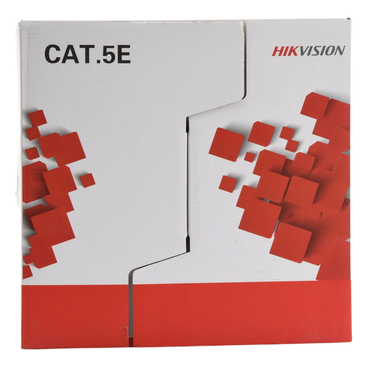 Bobina de Cable UTP 305 Metros (1000 Pies) / Cat5E (24 AWG) / Color Blanco / PVC (CM) / Uso en Interior / 100% Cobre / Aplicaciones de CCTV y Redes de Datos