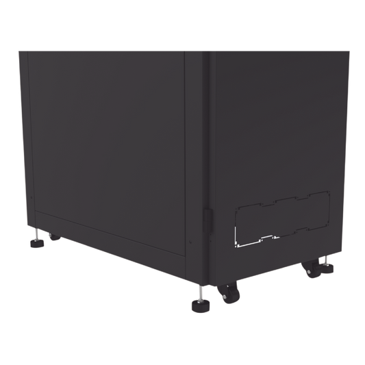 Gabinete para Telecomunicaciones Rack Estándar de 19", 42UR, 600 mm Ancho x 1000 mm Profundidad. Fabricado en Acero, Se envía el Gabinete Armado.