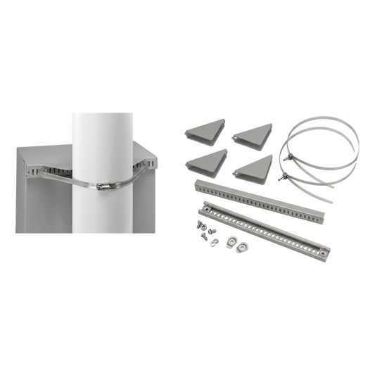 Kit de Montaje en Poste para Gabinete Concept de 20 Pulgadas (508 mm) de Ancho, Acero Gris