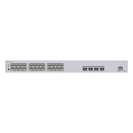 Switch de Distribución/Core Gigabit Administrable PoE Capa 3 / 24 puertos 10/100/1000 Mbps (PoE) / 4 Puertos 10GE SFP+ Uplink / ERPS / Rutas Estáticas / iStack / PoE Perpetuo / 400W / Administración Nube Gratis